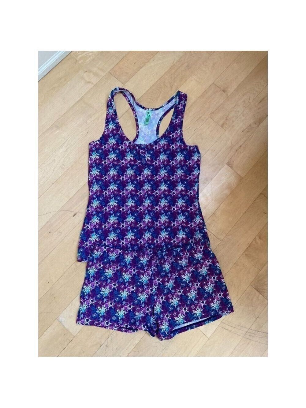 HONEYDEW Intimates BNWOT Pj Short Tank Racerback Set Size Medium Purple.